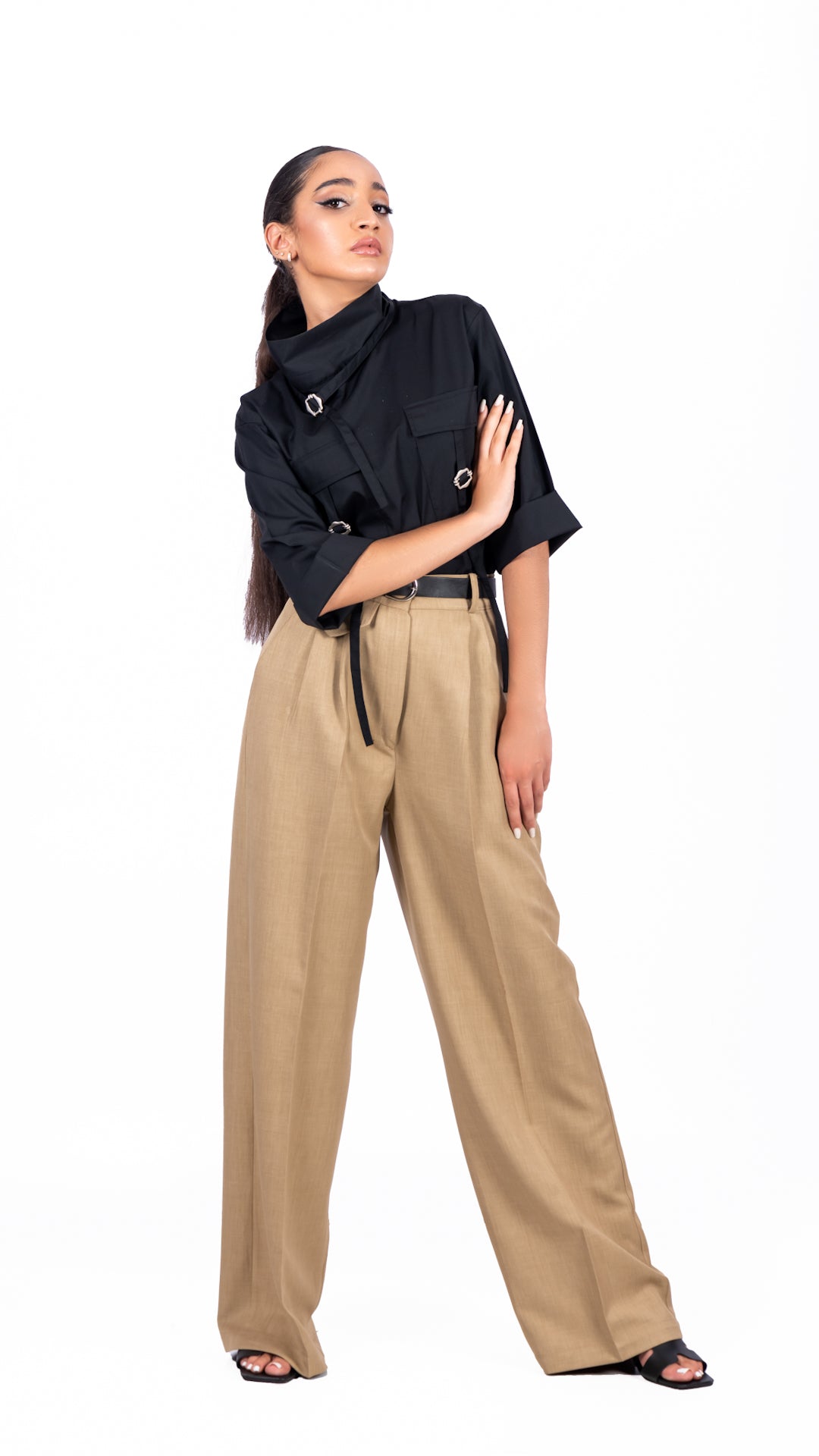 pantalon classique taille haute