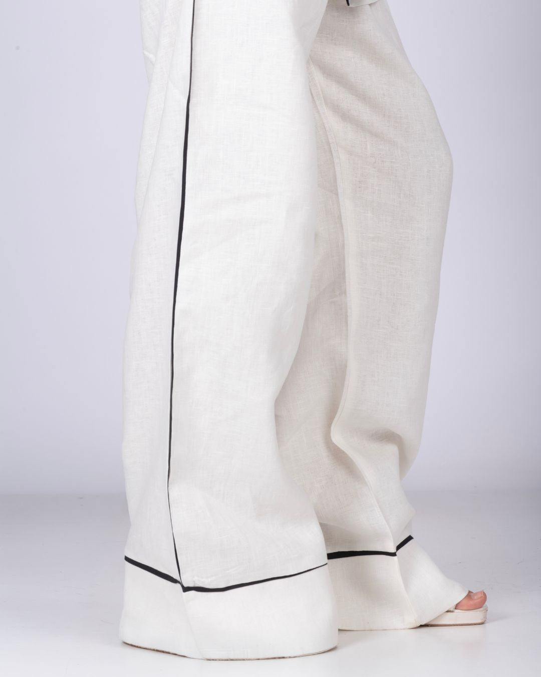 ensemble en lin blanc