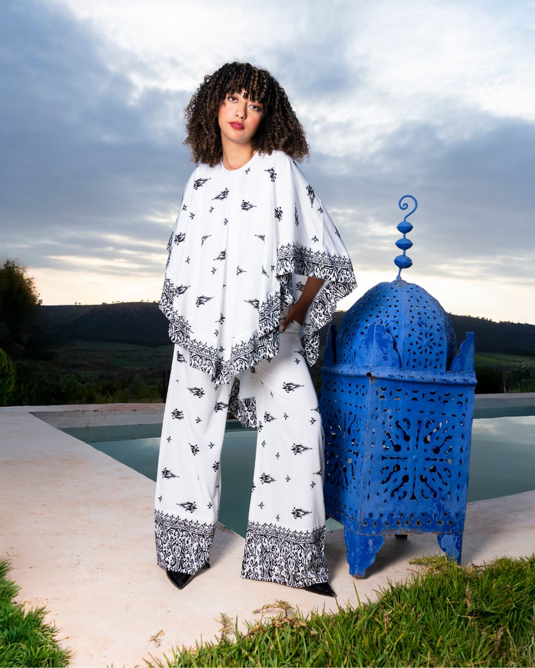 ensemble cape et pantalon