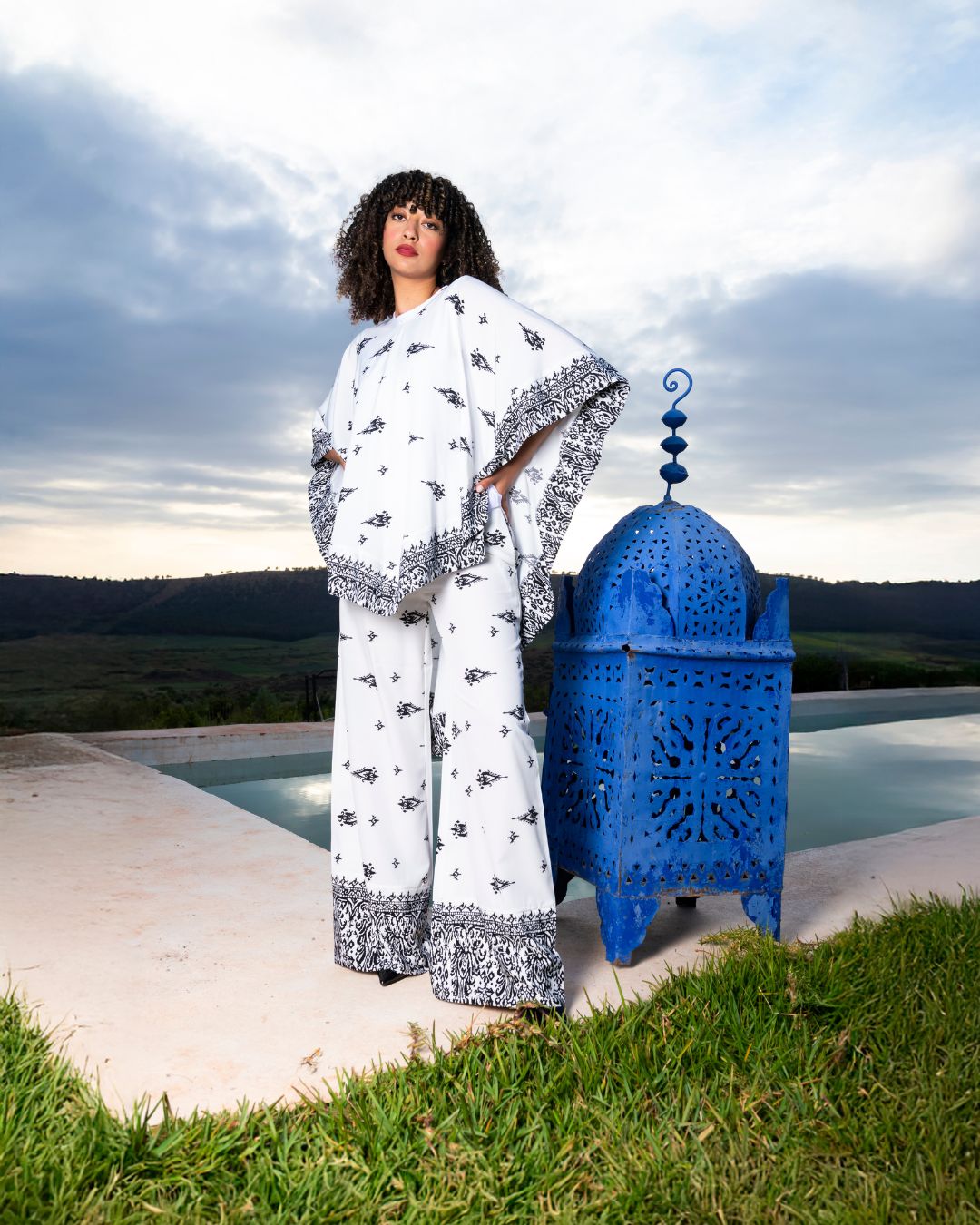 ensemble cape et pantalon
