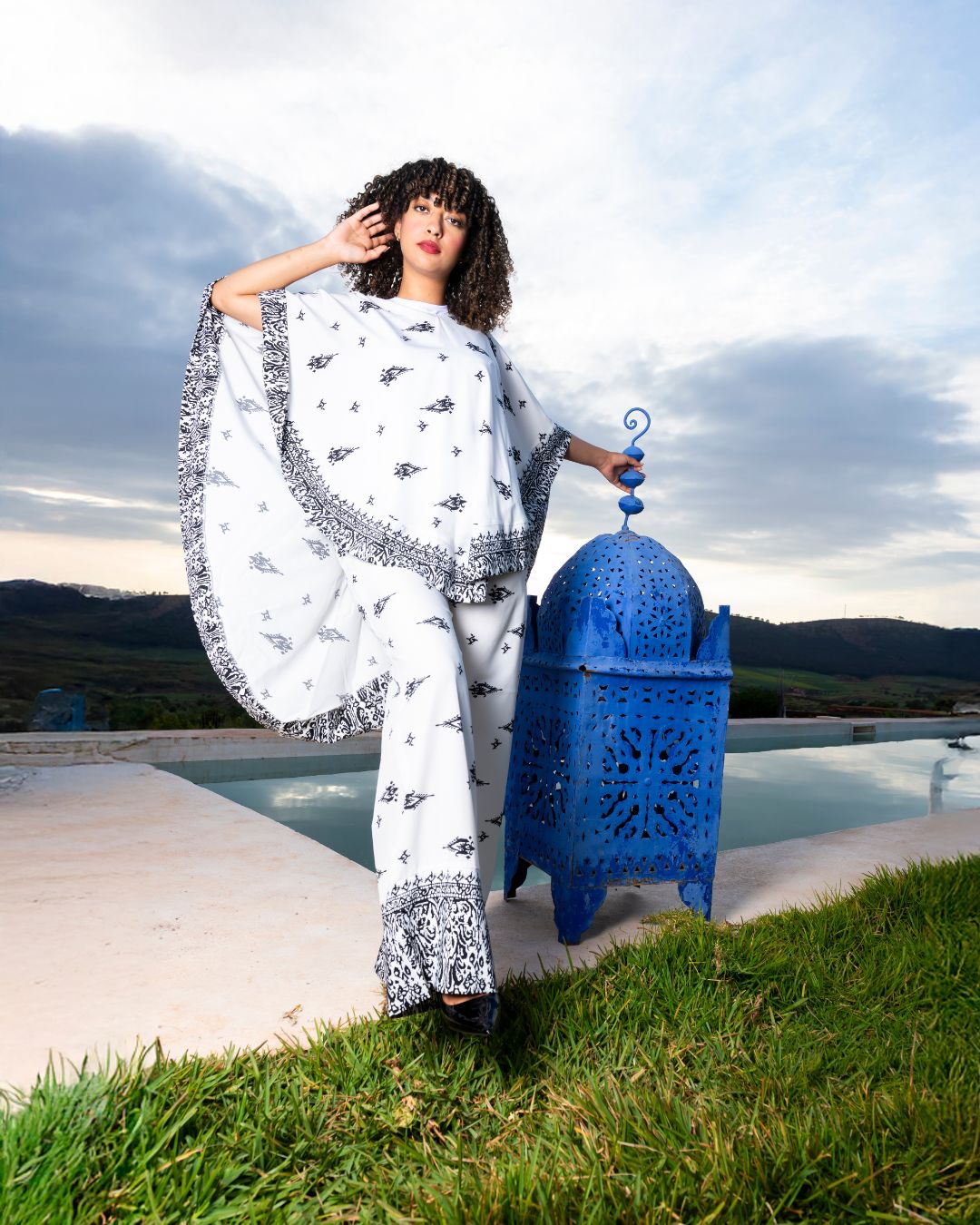 ensemble cape et pantalon