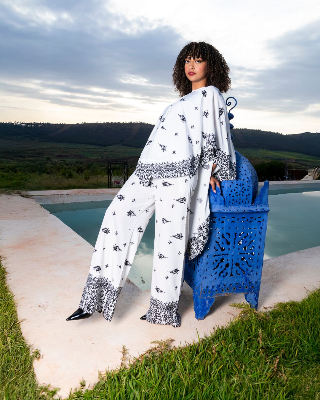 ensemble cape et pantalon