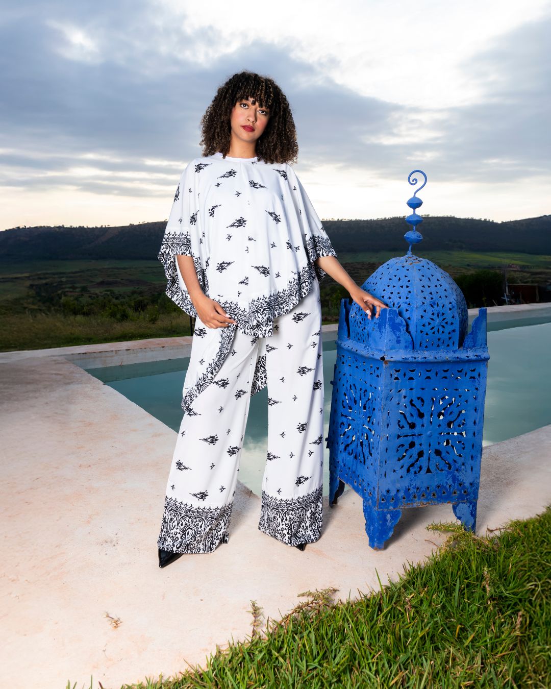 ensemble cape et pantalon