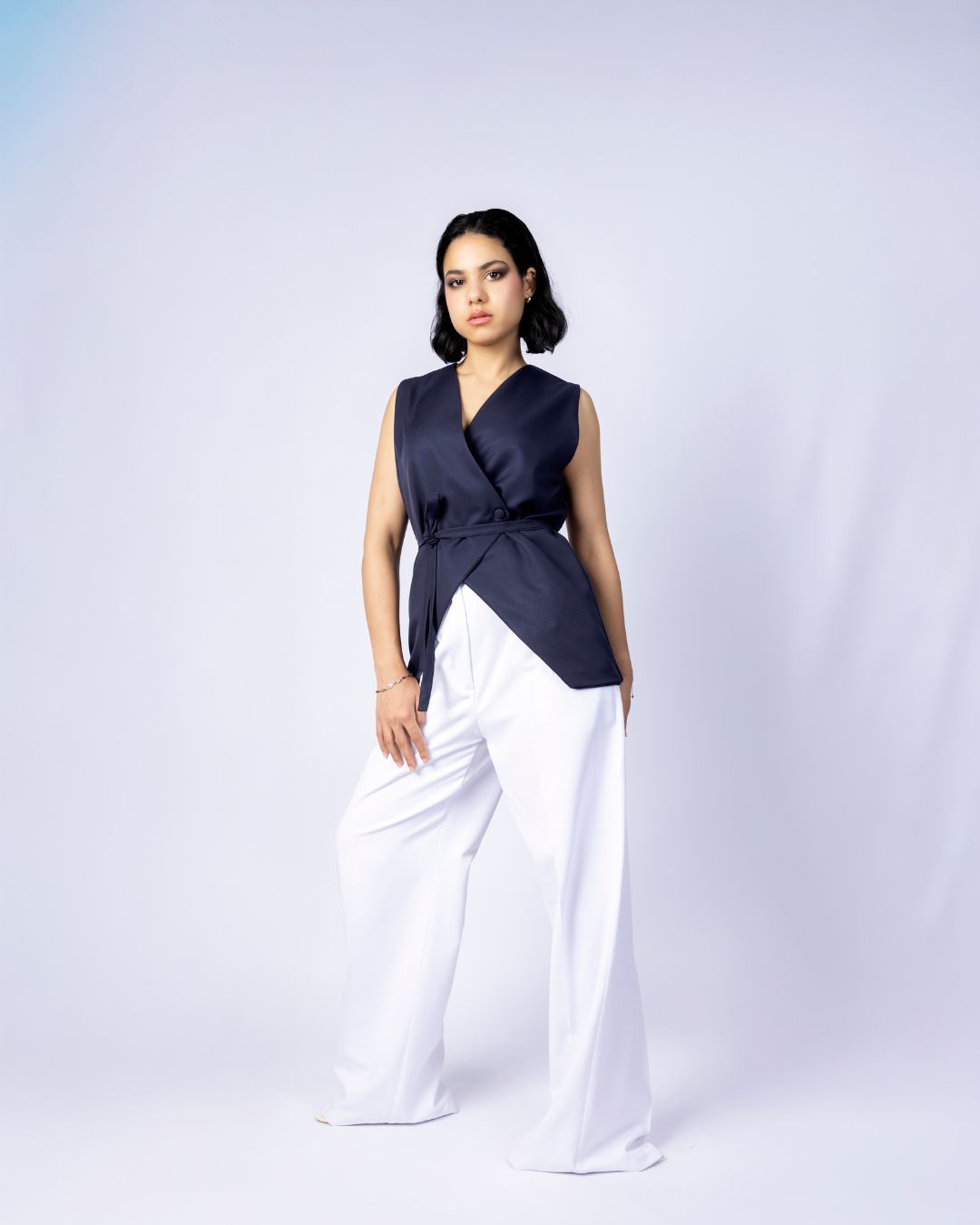 gilet asymétrique