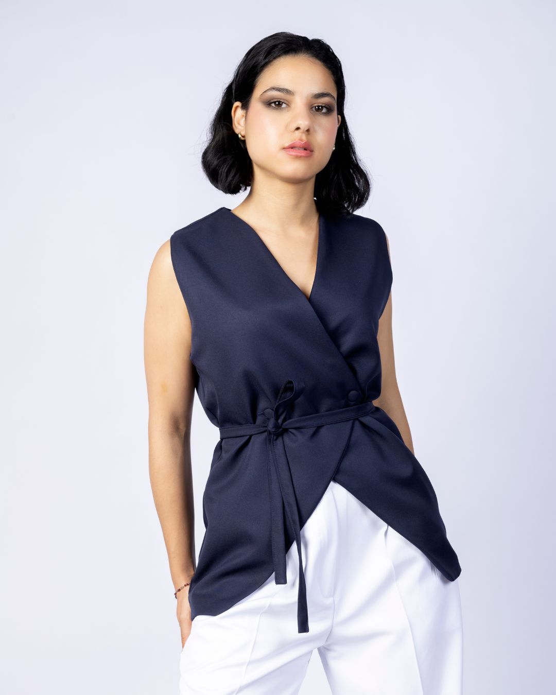 gilet asymétrique