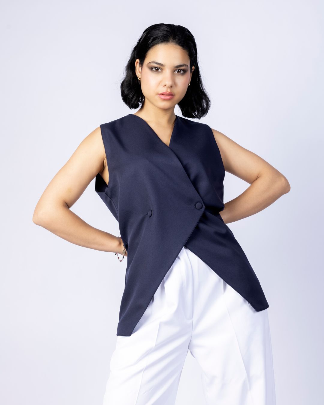 gilet asymétrique