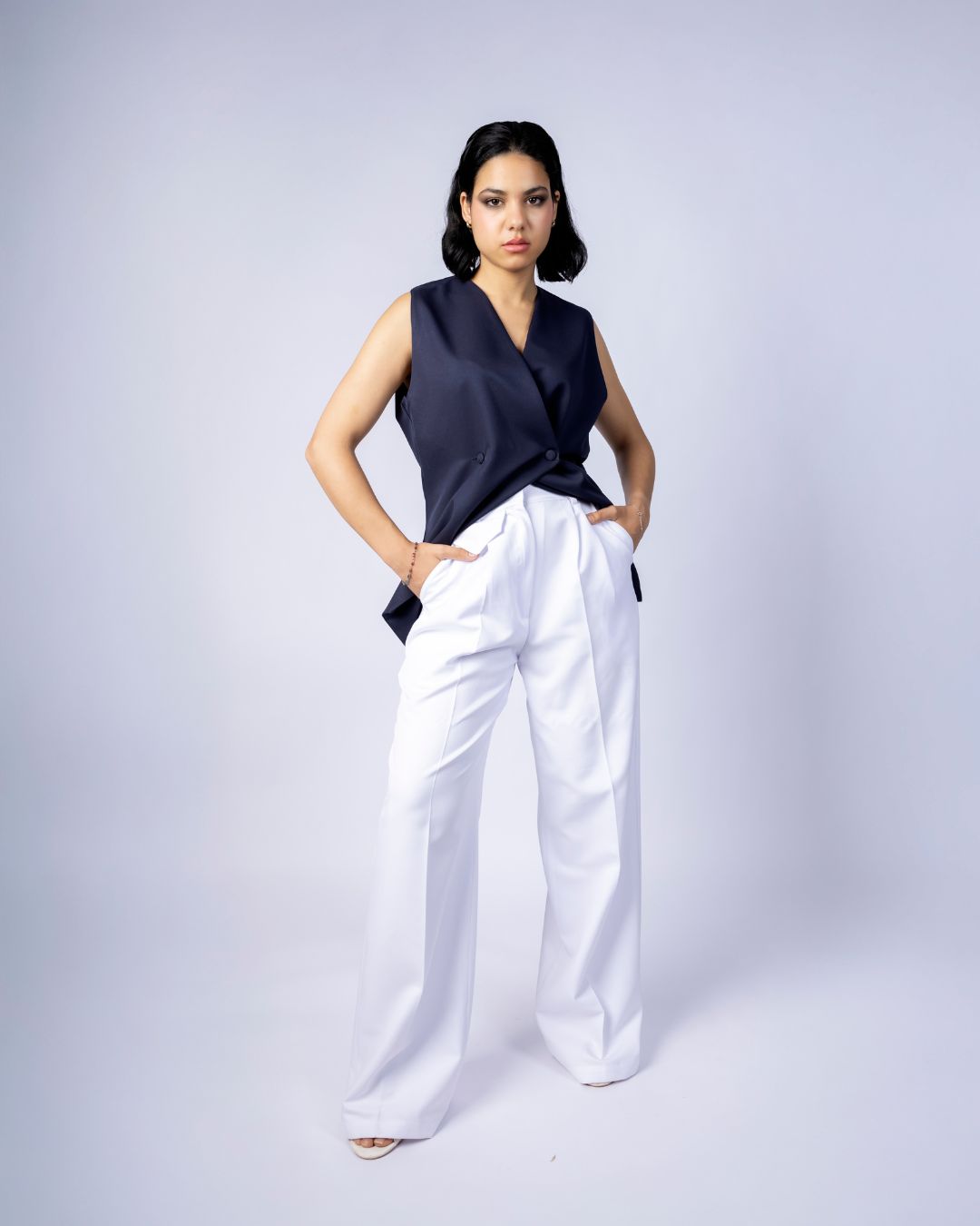 gilet asymétrique
