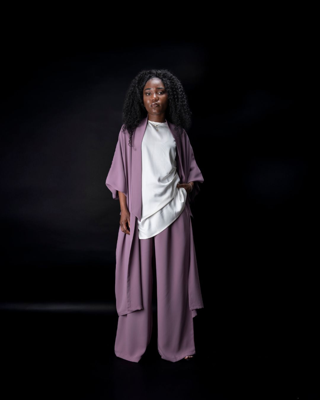 ENSEMBLE KIMONO ET PANTALON FLUIDE