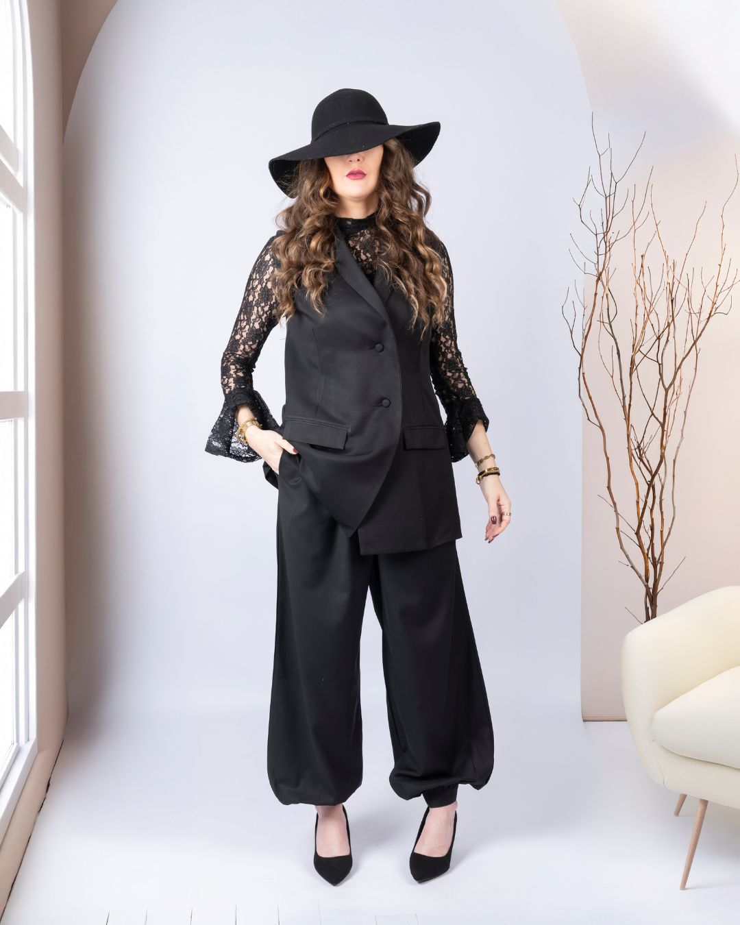 tailleur pantalon et gilet