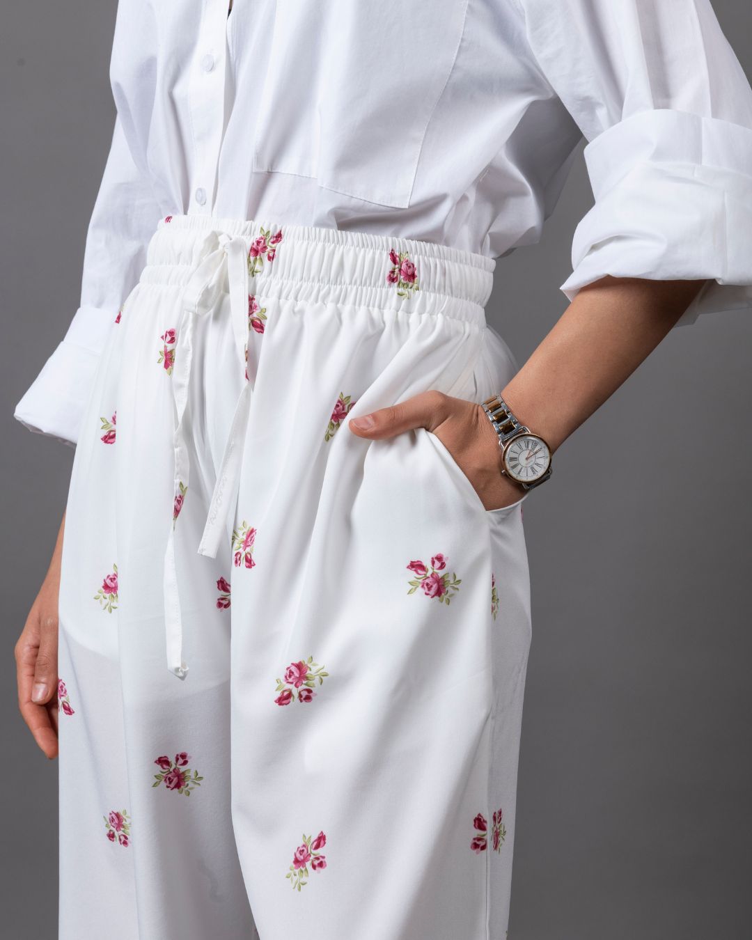 pantalon large fluide
