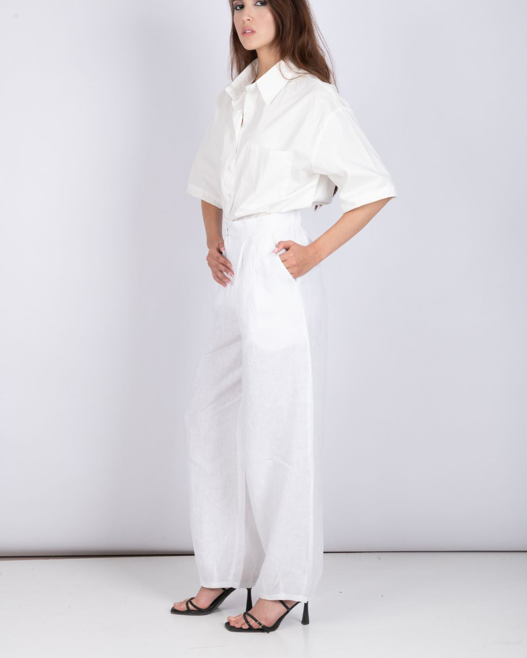 PANTALON BALLON EN LIN