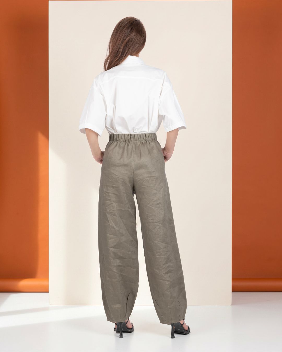 PANTALON BALLON EN LIN