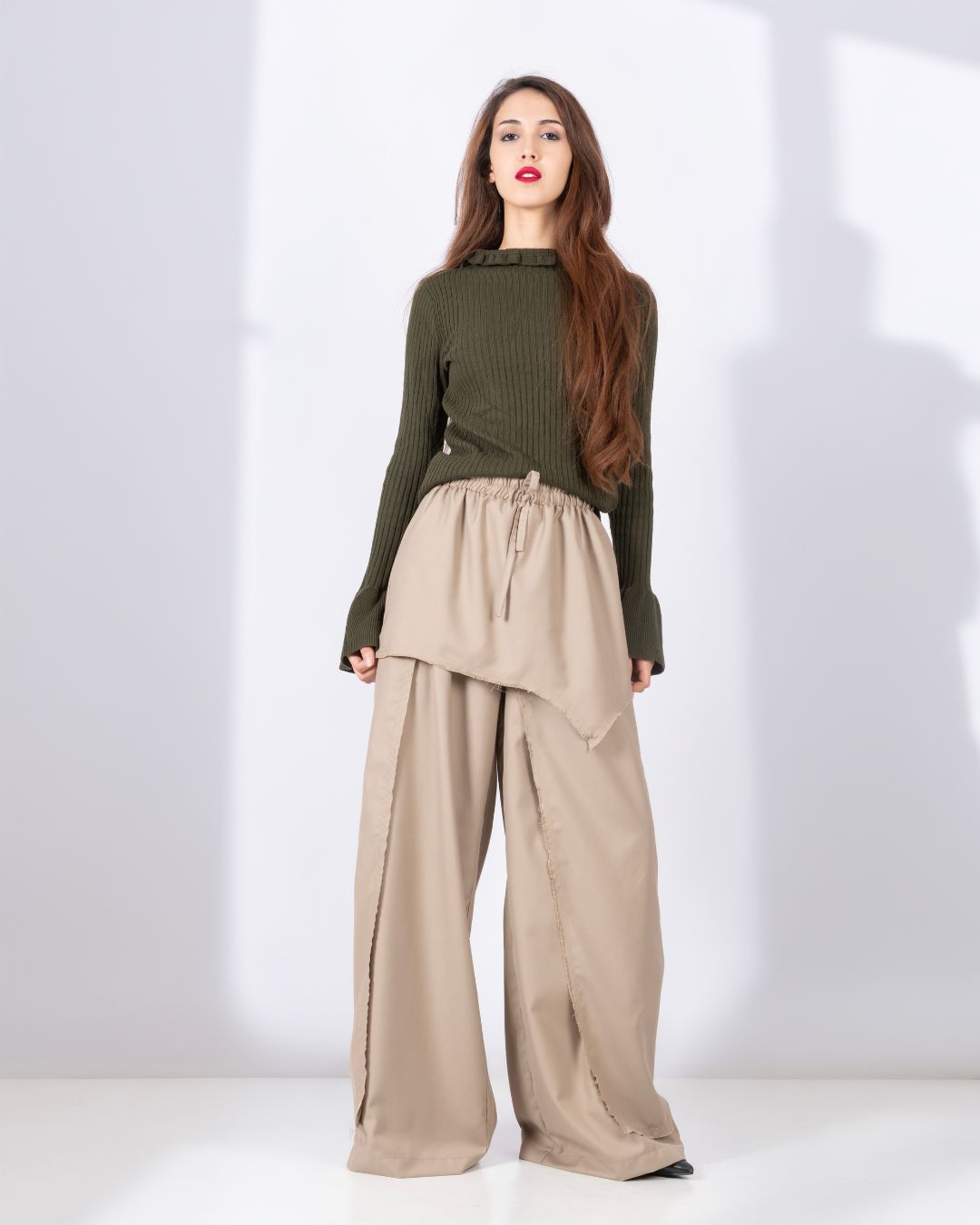 pantalon avec jupe intégrée