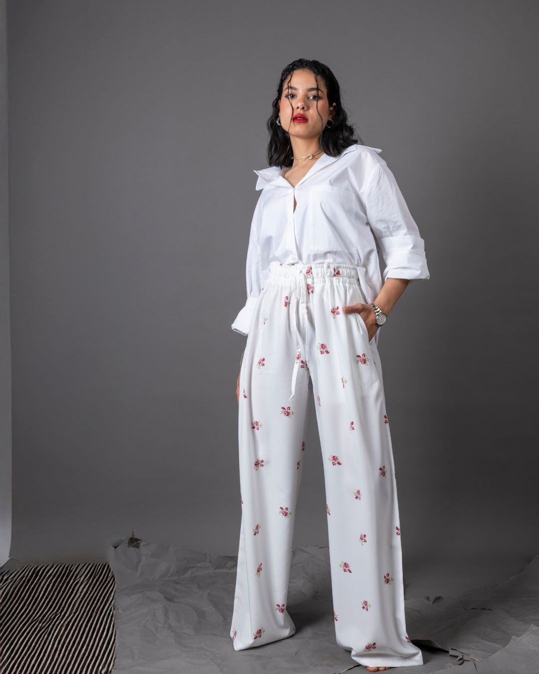 pantalon large fluide