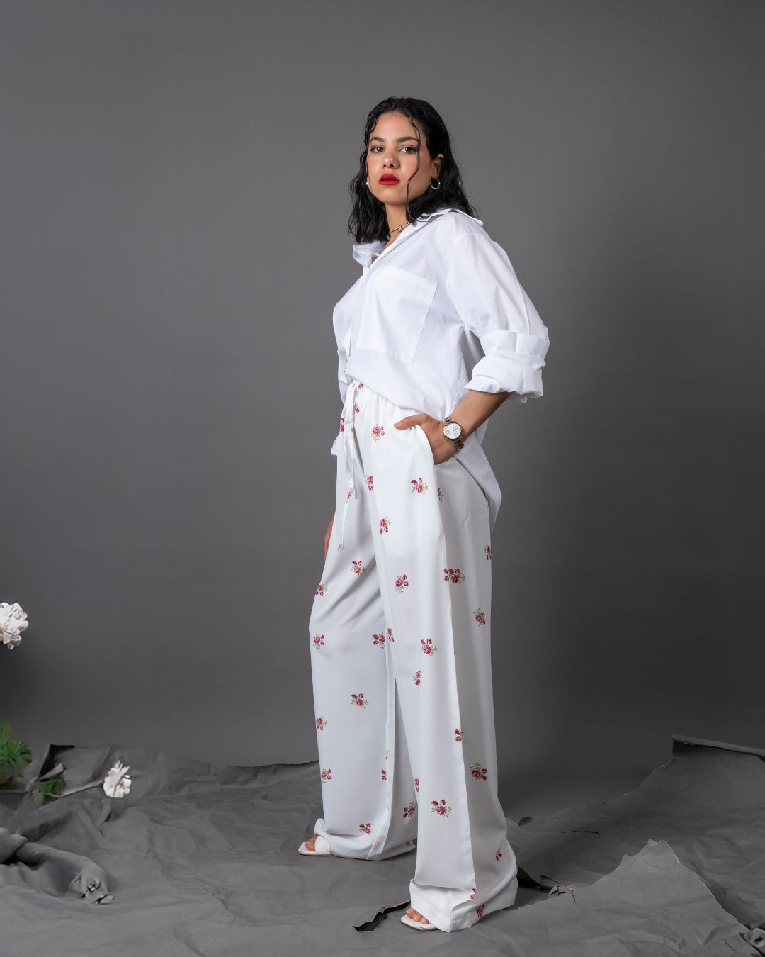 pantalon large fluide
