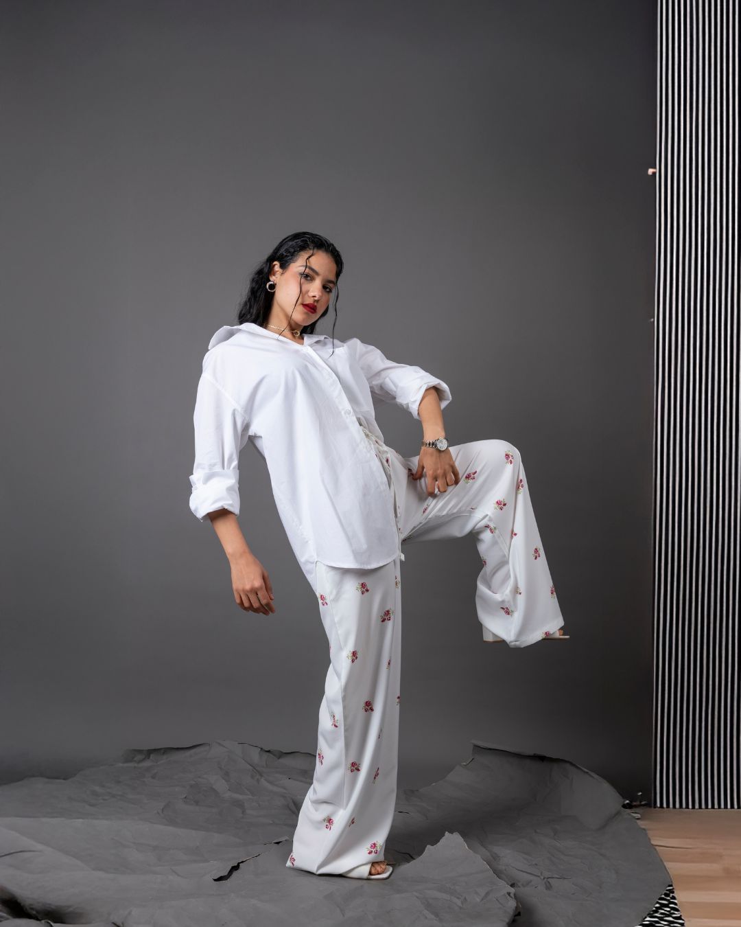 pantalon large fluide