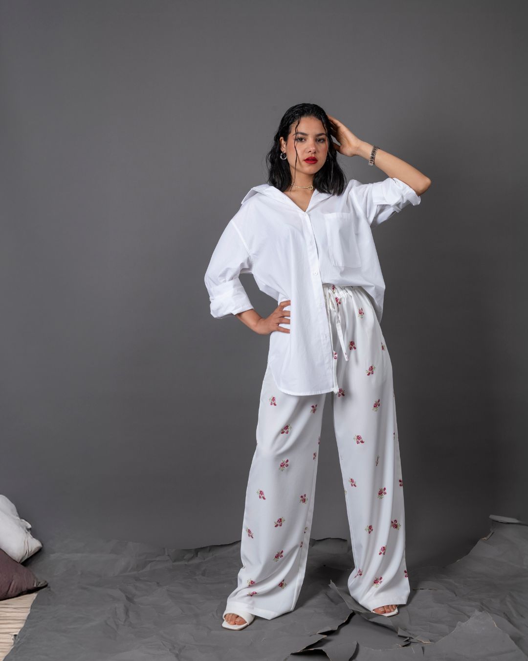 pantalon large fluide