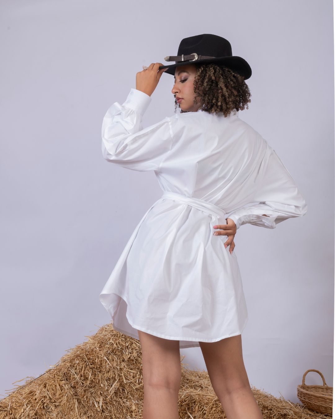 robe courte blanche
